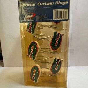 University of Florida Gators Shower Curtain Rings in Original Unopened Box
